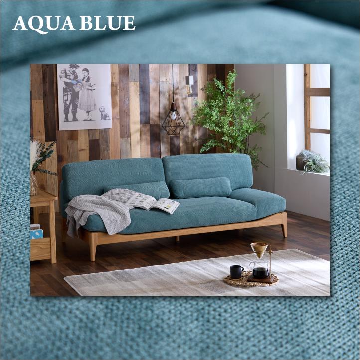 ソファ ファブリック 3人掛け ソファー 三人掛け おしゃれ 布地 オーク