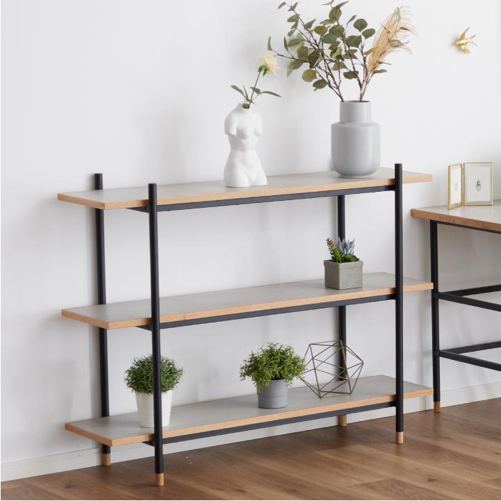 ラック スチール 幅120 奥行36 高さ93 おしゃれ 3段 シェルフ オープン