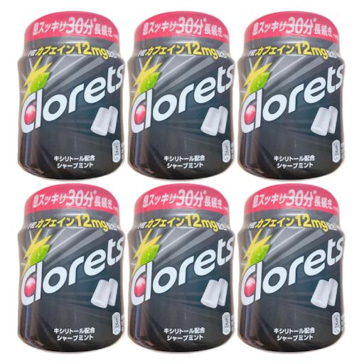 Clorets クロレッツXP シャープミントボトルR 140g 6個セット Clorets クロレッツXP シャープミントボトルR 140g 6個セット