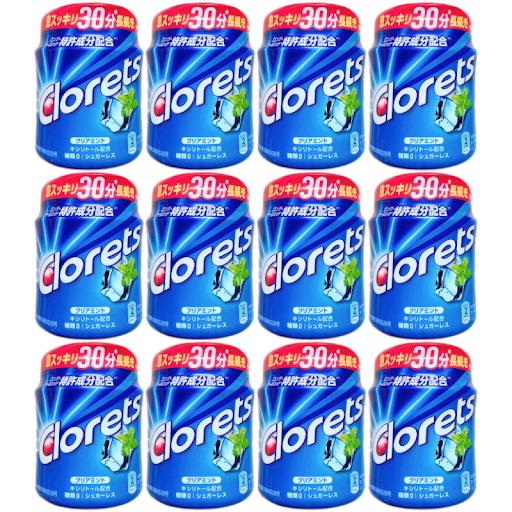 クロレッツXP クリアミントボトルR 140g 12個セット ボトルガム 