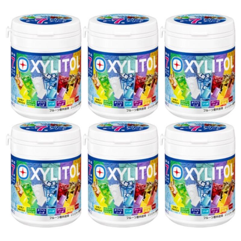 XYLITOL ロッテ キシリトールガム 7種アソートボトル＜ドリンク＞ 133g