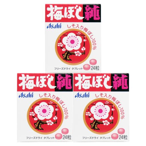 アサヒグループ食品 梅ぼし純 24粒 3個セット 梅干し純 賞味期限2028年