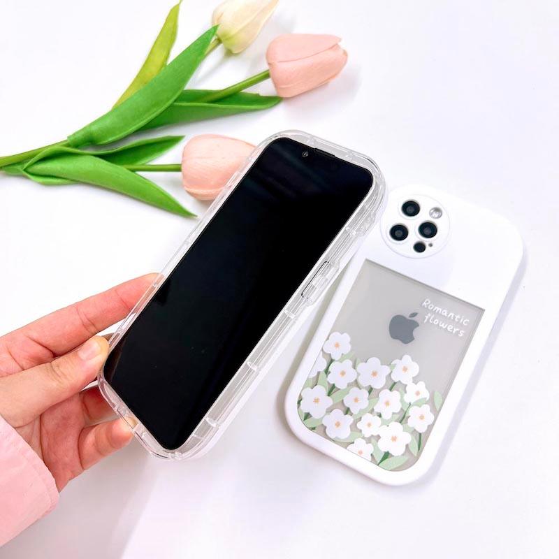 お花シリコンケース スマホケース iPhone15 iphone14 ケース 韓国 iphone13 iphone12 携帯