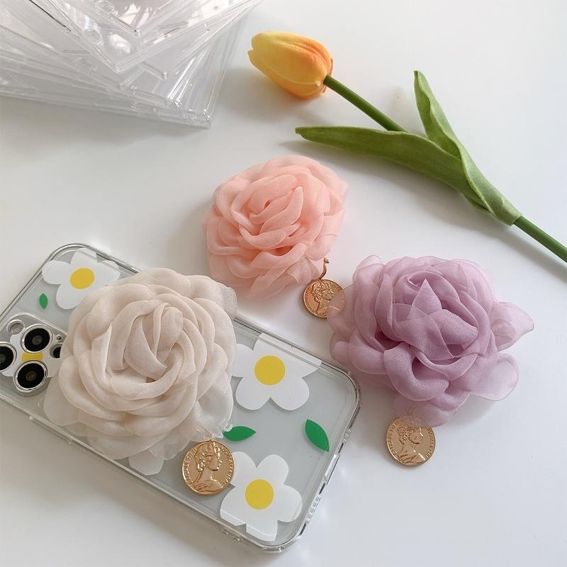 スマホグリップ 韓国 おしゃれ グリップトック 花 フラワー 薔薇 かわいい お揃い スマホスタンド Griptok かわいい 落下防止 Accessory Shop Eclan 通販 Yahoo ショッピング