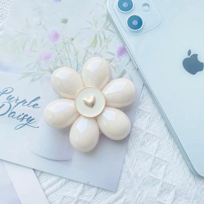 スマホグリップ 韓国 グリップトック スマホリング フラワー 花 ぷっくり ハート シンプル かわいい おしゃれ スマホスタンド Griptok 落下防止 お揃い Accessory Shop Eclan 通販 Yahoo ショッピング