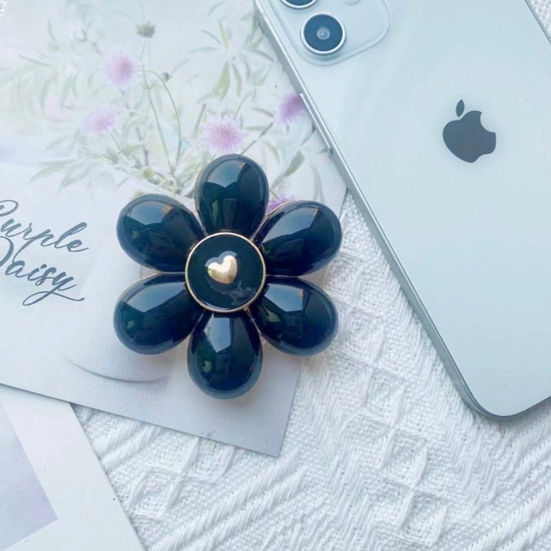 スマホグリップ 韓国 グリップトック スマホリング フラワー 花 ぷっくり ハート シンプル かわいい おしゃれ スマホスタンド Griptok 落下防止 お揃い Accessory Shop Eclan 通販 Yahoo ショッピング