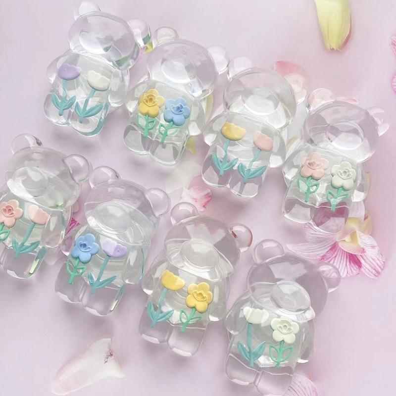 スマホグリップ 韓国 グリップトック スマホリング ベアー くま 花 透明 クリア かわいい おしゃれ レディース スマホスタンド Griptok 落下防止 お揃い Accessory Shop Eclan 通販 Yahoo ショッピング