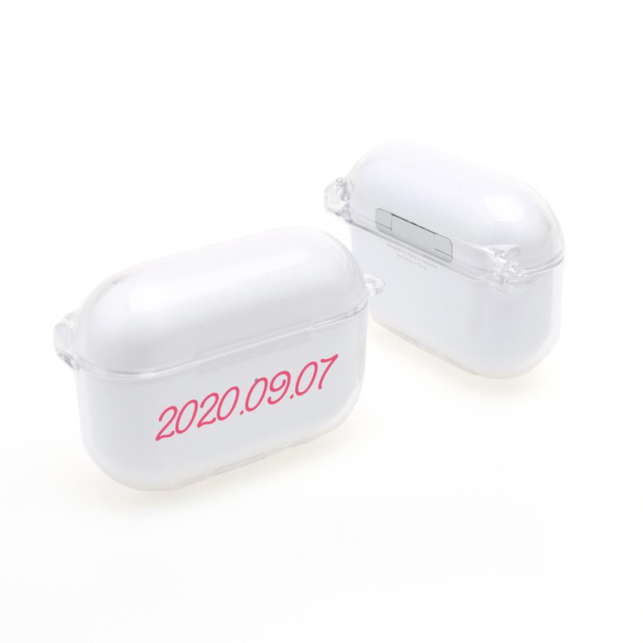 airpods pro2 ケース 韓国 airpods pro 第2世代 ケース airpods ケース エアポッズプロ ケース 名入れ オリジナル かわいい シンプル クリア 透明｜eclan｜03