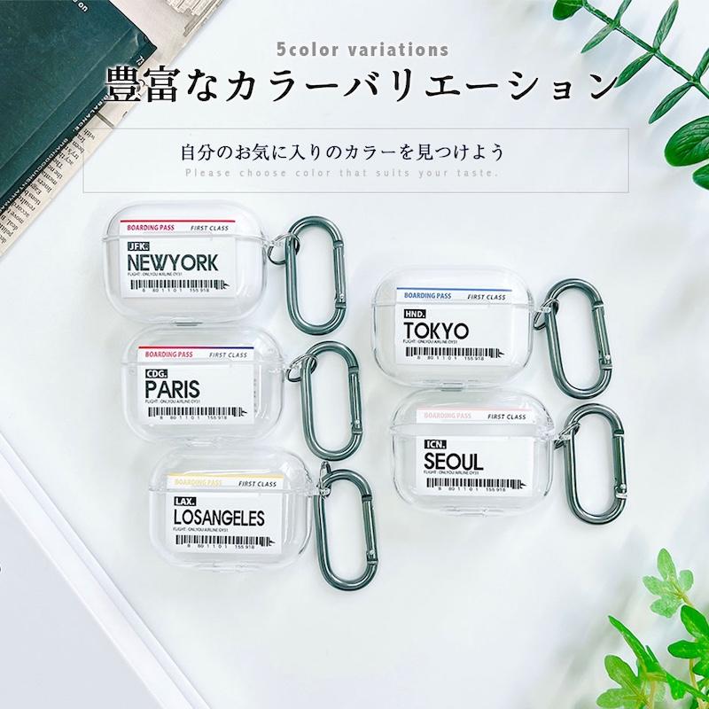 AirPods Pro3 ケース 韓国 airpods pro2 第3世代 TPU チケットデザイン