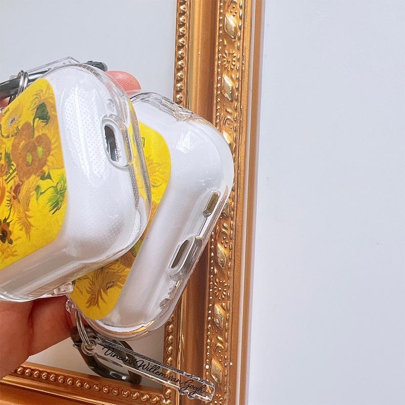 ポプアート レプリカ 大日本 明治三年 二➕円 金色 ケース付き AirPods Pro3 ケース 韓国 airpods pro2 第3世代 絵画 アート ゴッホ