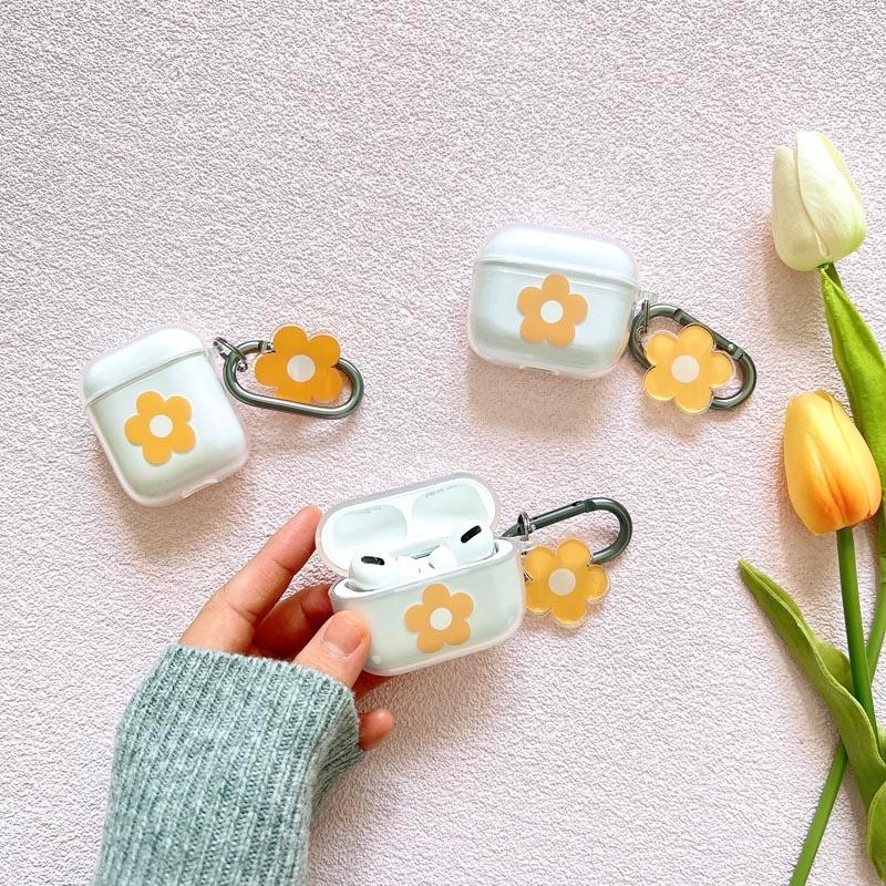 AirPods Pro3 ケース 韓国 airpods pro2 第3世代 TPU フラワー 花