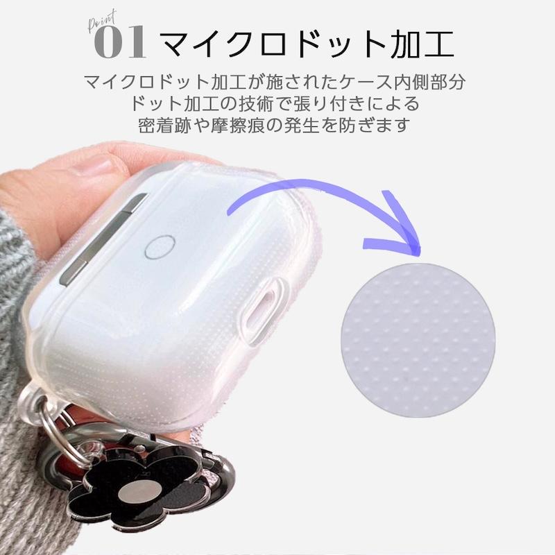 AirPods Pro3 ケース 韓国 airpods pro2 第3世代 TPU フラワー 花