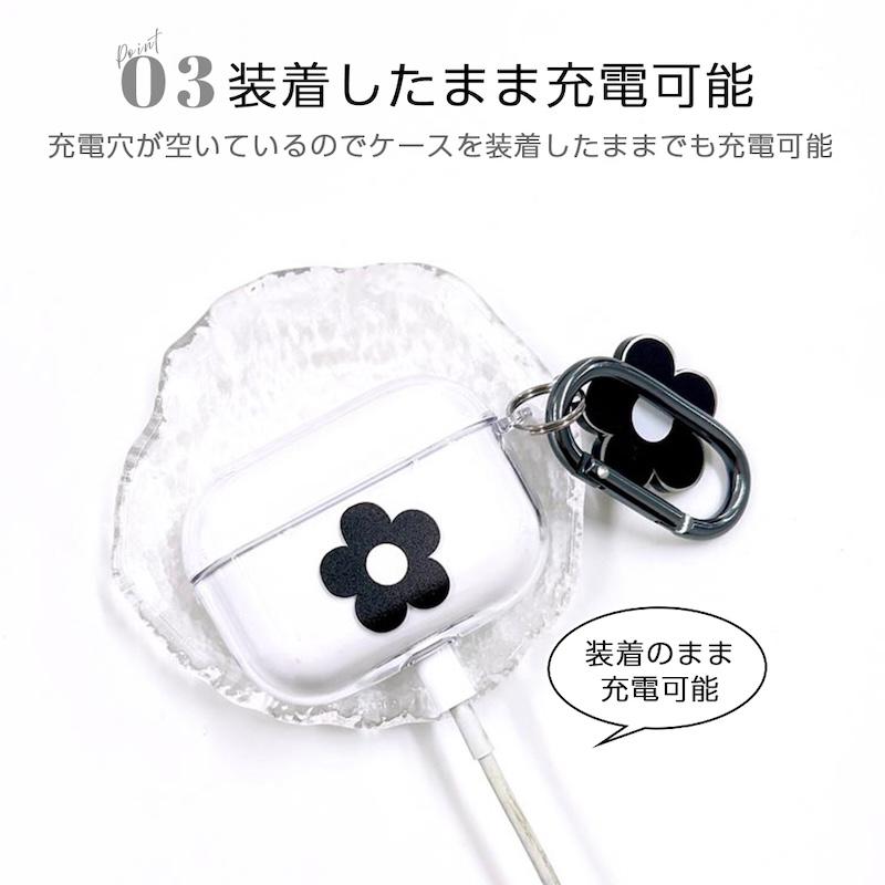 AirPods Pro3 ケース 韓国 airpods pro2 第3世代 TPU フラワー 花