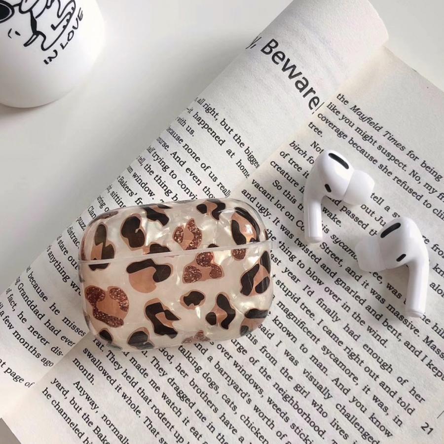 airpods pro ケース 韓国 第2世代 第3世代 エアポッズプロ レオパード