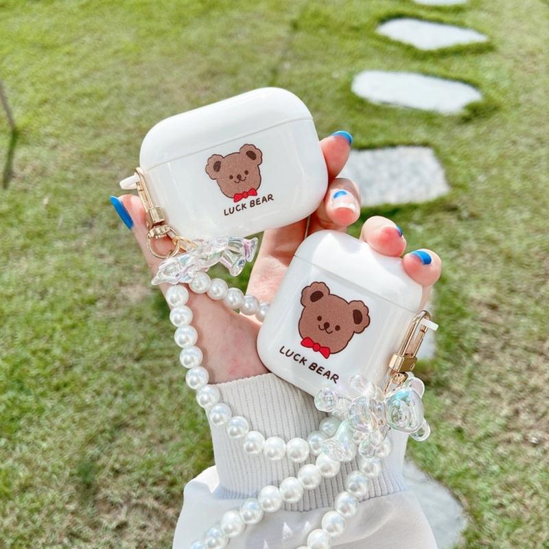 Airpods Pro ケース 韓国 Tpu クマ くま チャーム シンプル カバー 大人 イヤホンケース プロ エアーポッズ おしゃれ エアポッド かわいい 最大72 Offクーポン