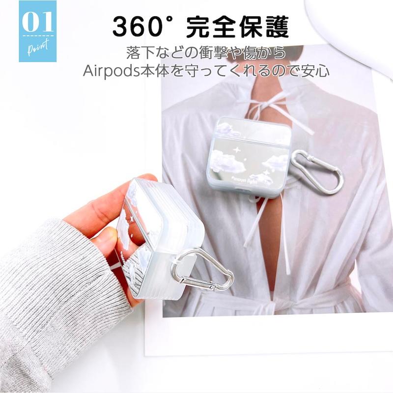 airpods pro ケース 韓国 第2世代 第3世代 TPU シルバー メタリック