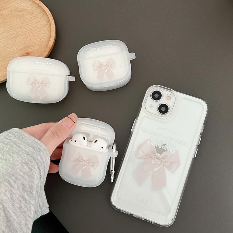 通販 Airpods Pro 3 ケース 韓国 Tpu 蝶々 リボン シンプル かわいい カラビナ フック エアポッド エアポッズ プロ カバー レディース イヤホンケース お揃い Cisama Sc Gov Br