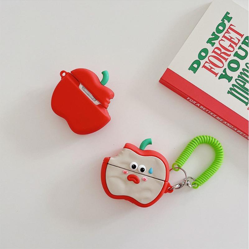 airpods pro ケース 韓国 第2世代 第3世代 シリコン りんご アップル