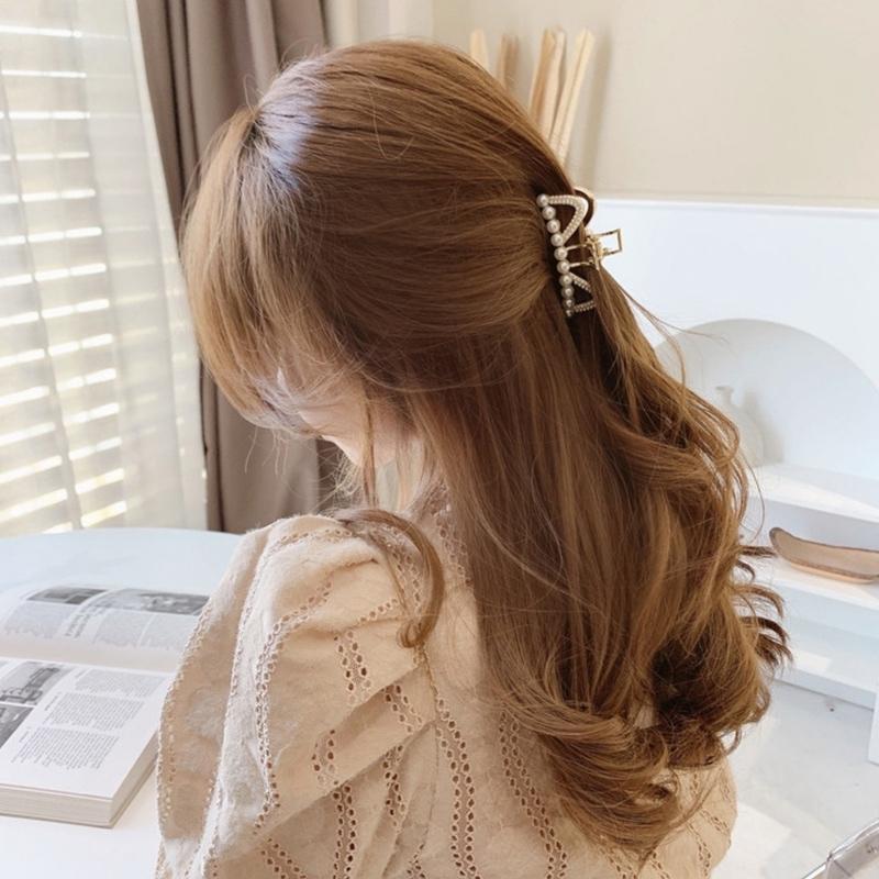 おすすめネット くすみカラー♡イエロー ヘアクリップ