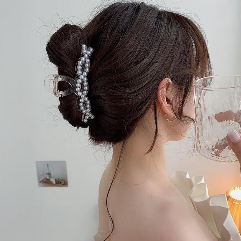 ヘアクリップ ヘアアクセサリー バンスクリップ 髪留めクリップ