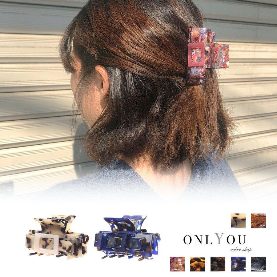 ヘアクリップ ヘアアクセサリー バンスクリップ 髪留めクリップ ヘアアクセ アクセサリー ヘアーアクセサリー 韓国 アセチミックスリボンモチーフ アセチ