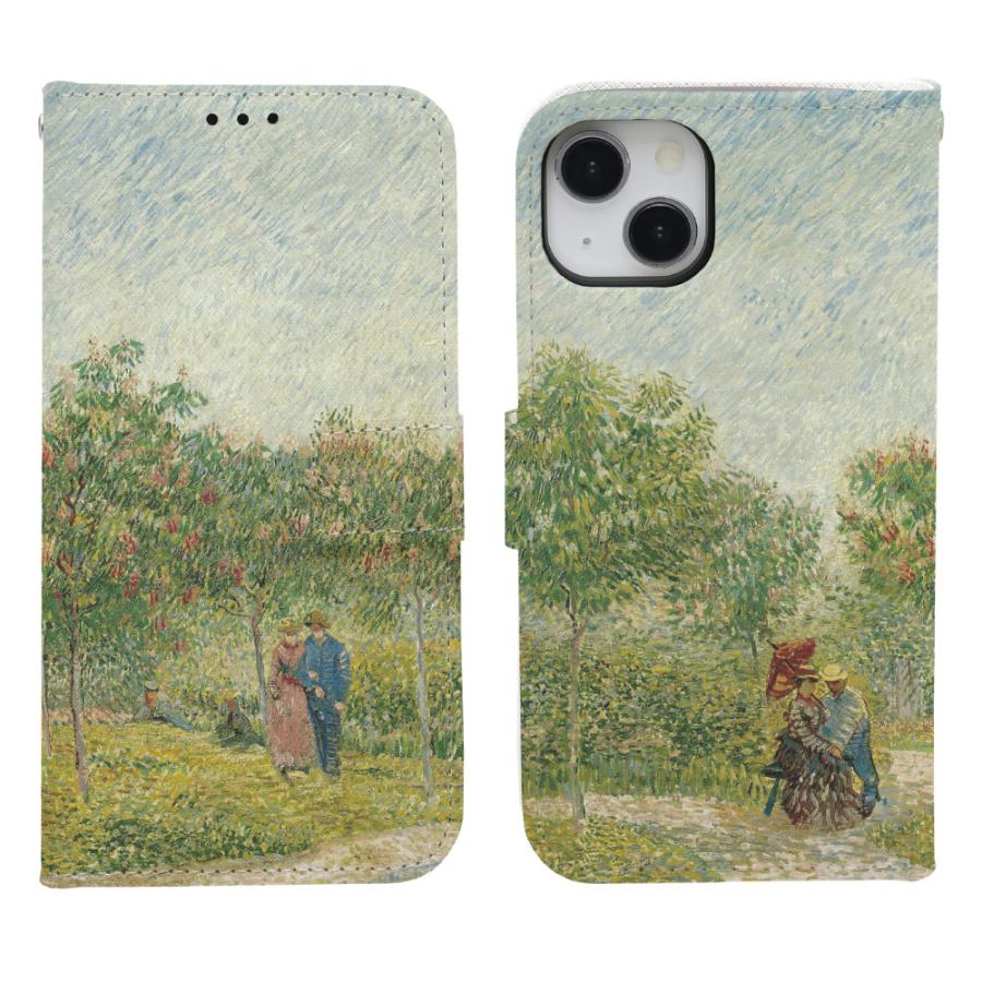 iphone15 ケース 手帳型 iphone13 iphone14 iphone12 iphone se 人気 名画 絵画 ゴッホ Galaxy s23 s22 wish pixel aquos｜eclan｜07