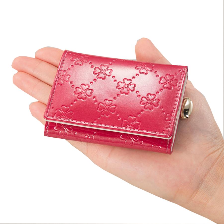 残り10個 おしゃれnaクローバー 牛革コンパクト財布 ベージュ 大人 カワイイ 革小物 シリーズ お札 銀行 クレジットカード 小銭 クーポン Eclea 爆売 爆買 |  | 07