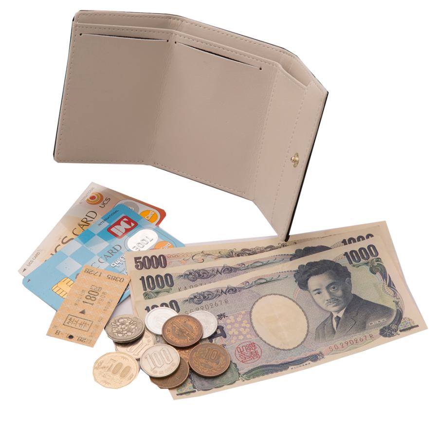 残り10個 おしゃれnaクローバー 牛革コンパクト財布 ベージュ 大人 カワイイ 革小物 シリーズ お札 銀行 クレジットカード 小銭 クーポン Eclea 爆売 爆買 |  | 09