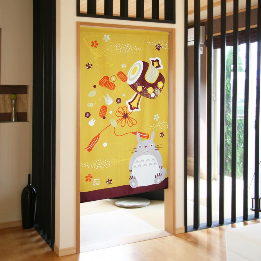 ジブリ トトロ 玄関 部屋 タペストリー 縁起 縁起物 和風 和柄 暖簾 間