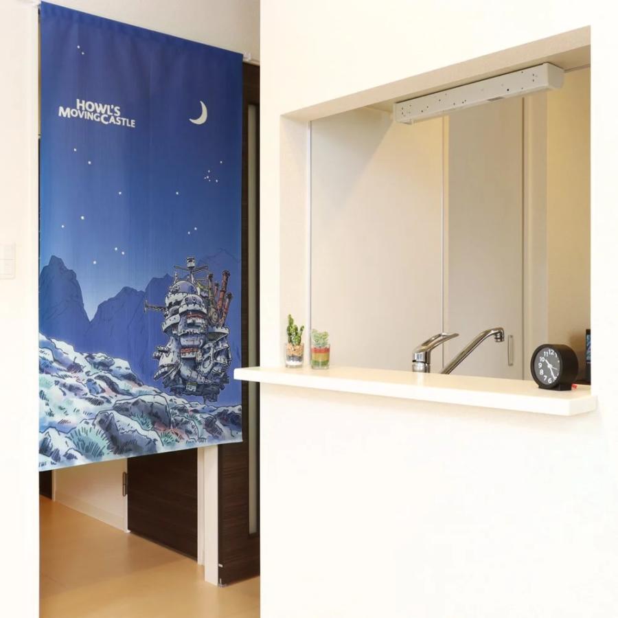 スタジオジブリ ハウルの動く城 月夜 のれん 人気 玄関やお部屋