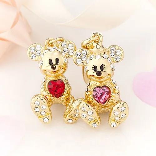 ディズニー キラキラストラップ ミッキー ミニー ゴールド Eclea 爆売