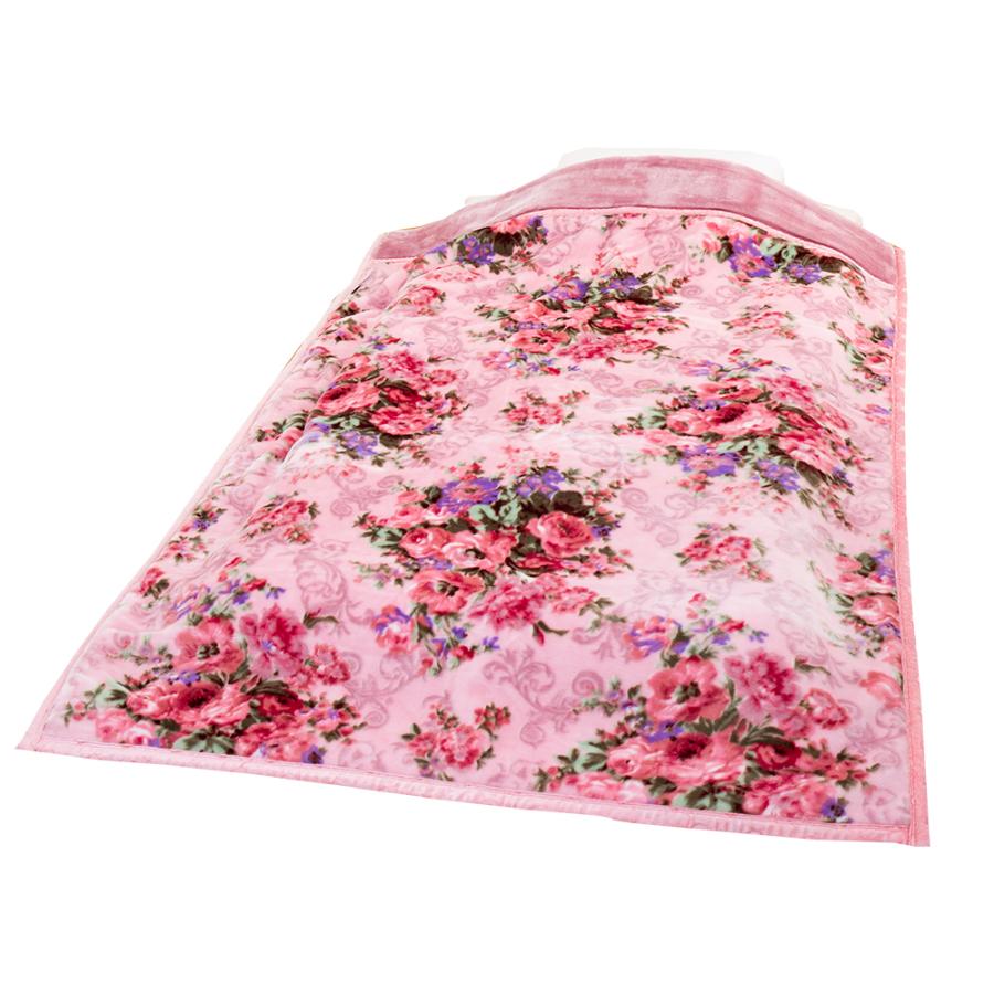 テイジン　あたたかい 熱を逃しにくい　掛け毛布　花柄ピンク(2枚セット) テイジン あたたかい 熱を逃しにくい 掛け毛布 花柄ピンク(2枚セット