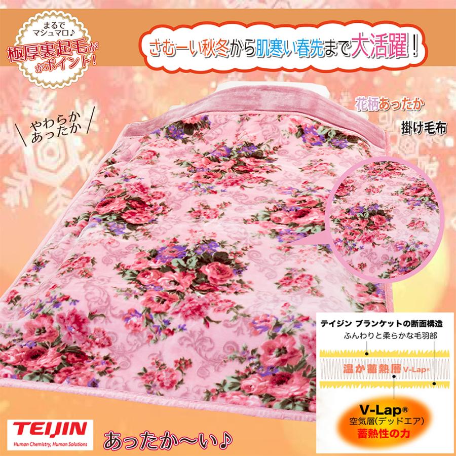 TEIJIN テイジン あったか毛布＆敷きパッド シングルセット 【公式通販】