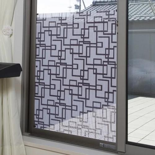 貼るだけ簡単　網戸用目隠しシート（ピアッザ）10枚組 貼るだけ簡単 網戸用目隠しシート（ピアッザ）10枚組 : Eclea