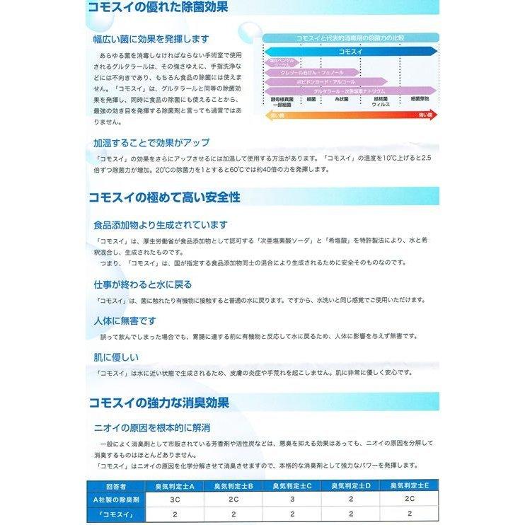 次亜塩素酸水  コモスイ（20リットル）　20L サモア |  | 09