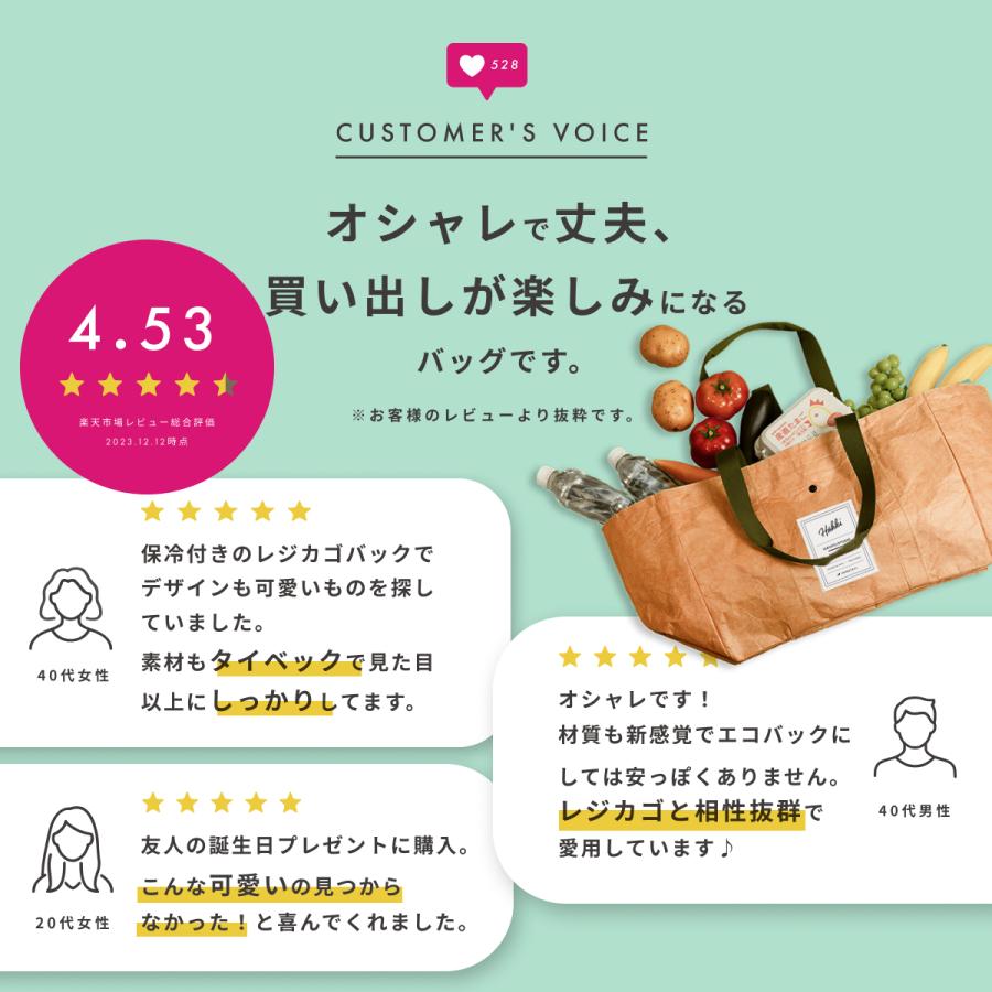 HAKKI エコバッグ Sサイズ 保冷 大容量 折り畳み おしゃれ レジカゴ