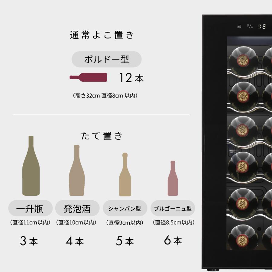Besson ワインセラー 12本収納 小型 日本製ペルチェ採用 家庭用