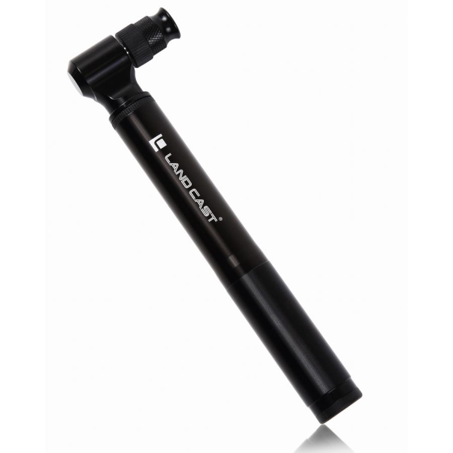 LANDCAST 300psi 高圧まで軽い力で入る 携帯ポンプ 自転車 空気入れ