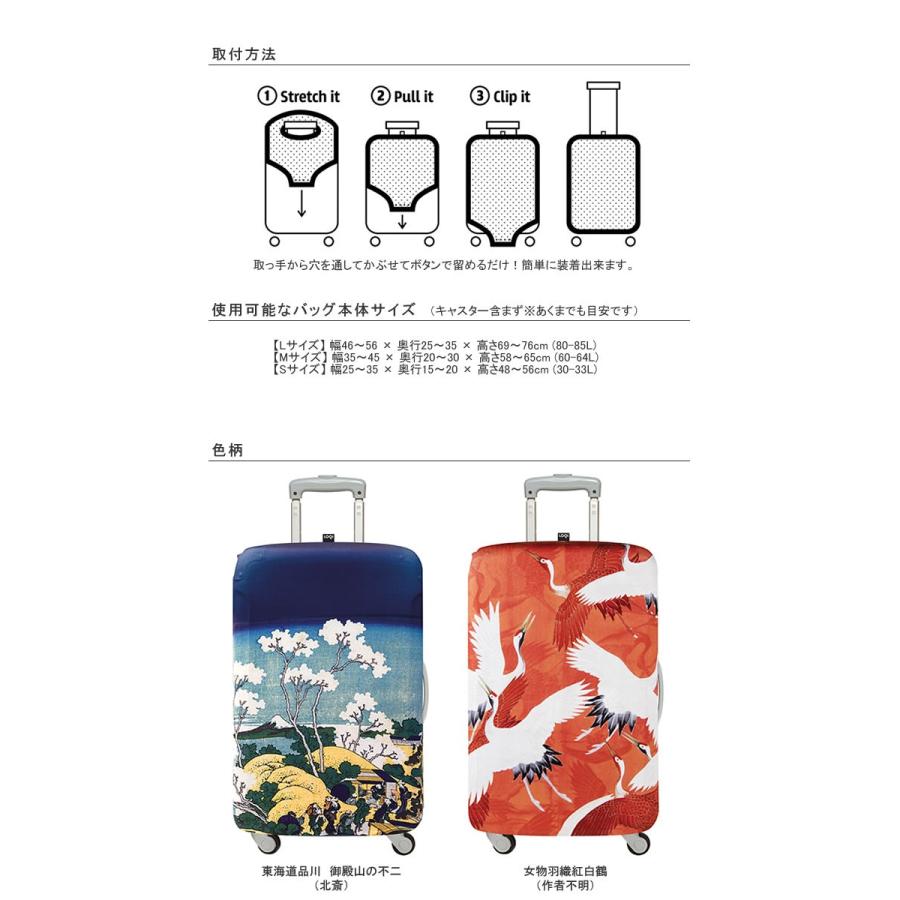 オマケ付き Loqi ローキー スーツケースカバー Lサイズ Museumcollection ラゲッジカバー 傷防止 目印 Ayc Loqillm エクリティ 通販 Yahoo ショッピング