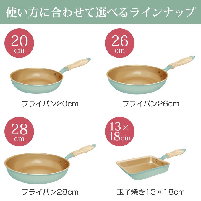 evercook エバークック フライパン 28cm炒め オパールグリーン EIDP28OGR ドウシシャ PFOA不使用｜eclity｜16