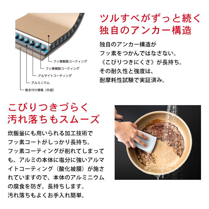 フライパン IH evercook エバークック フライパン 玉子焼き 13×18cm IH対応 数量限定カラー グレー EIFP13GY ドウシシャ PFOA不使用 卵焼き｜eclity｜03