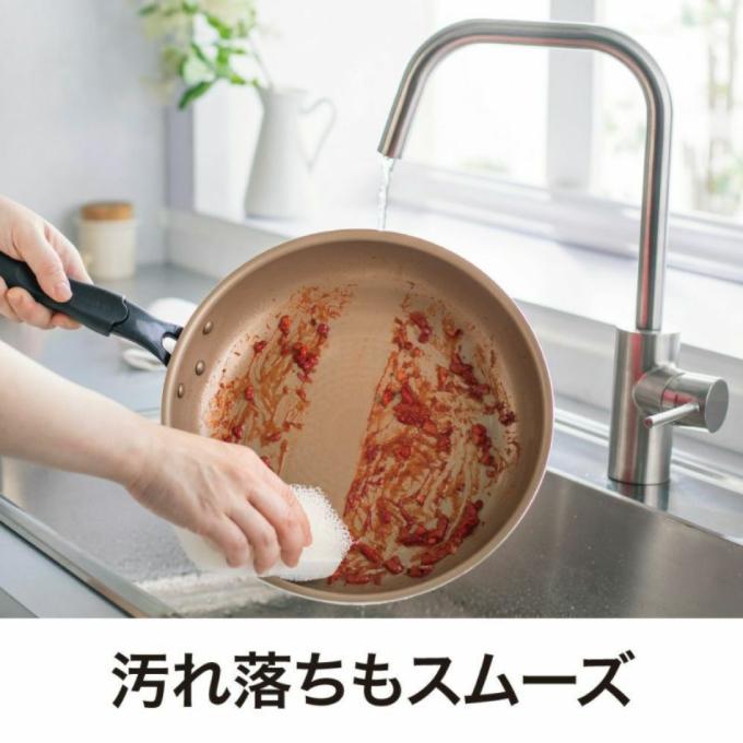 フライパン 28cm IH evercook エバークック IH フライパン 28cm レッド EIFP28RD2 ドウシシャ PFOA不使用｜eclity｜04