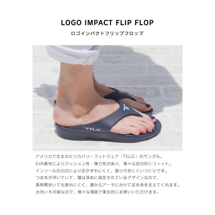 サンダル テリック Telic Logo Impact Flip Flop リカバリーフットフェア Dss Telic Liff エクリティ 通販 Yahoo ショッピング