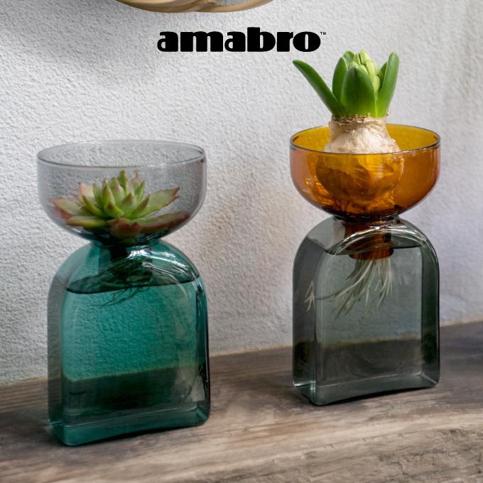 amabro（アマブロ） TWO TONE VASE 花瓶 Square 村上美術 : エクリティ