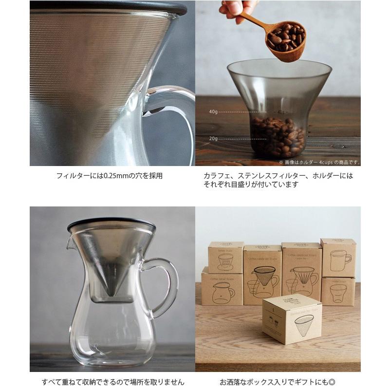 KINTO キントー コーヒーカラフェセット ステンレス 300ml SLOW COFFEE STYLE スローコーヒースタイル｜eclity｜07