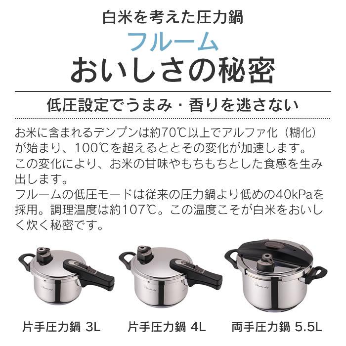 ワンダーシェフ フルーム片手圧力鍋3L YCSA30F : エクリティ - 通販