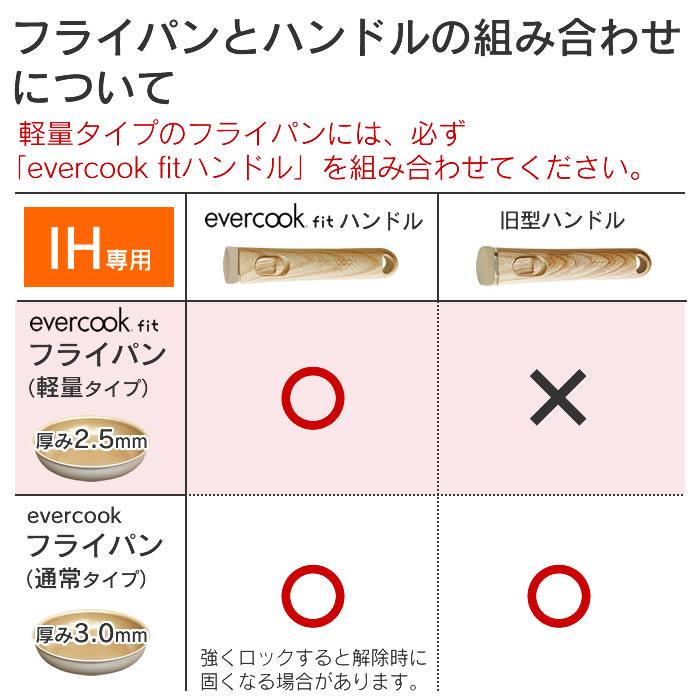 evercook エバークック フライパン 着脱式 IH対応 4点セット