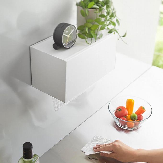 tower タワー マグネットトレー付きペーパータオルディスペンサー 2192