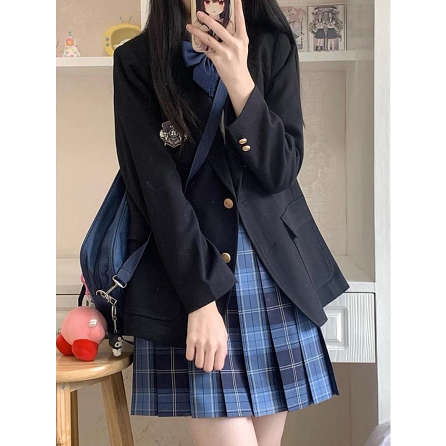 卒業式 スーツ 女の子 韓国風 卒服 セット 4点セット 小学生 中学生 高校生 フォーマルスーツ スカート ジャケット 入学式 JK 成人式 子供服 ゆったり  160 | ブランド登録なし | 23