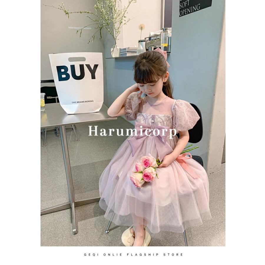 ベビー服 ドレス ロンパース 女の子 ワンピース チュール 蝶結び フォーマル ドレス おしゃれ 可愛い カバーオール 新生児 キッズ 赤ちゃん 初節句 入園式 卒園 | ブランド登録なし | 04